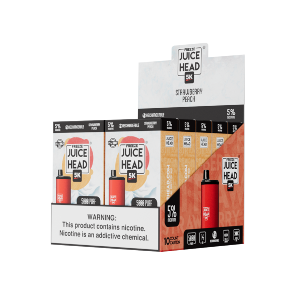 Juice Head 5K - Strawberry Peach [FREEZE] MSRP: $14.99/ea