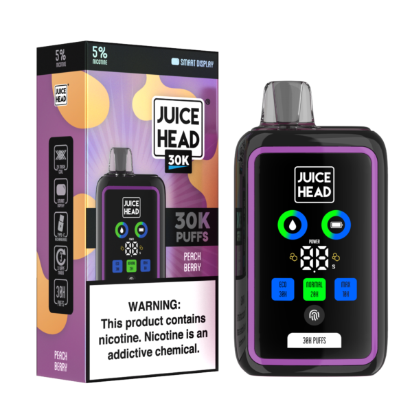 JUICE HEAD 30K - Peach Berry | MSRP: $24.99