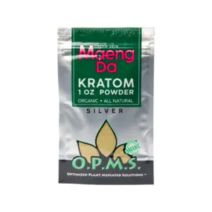 OPMS Silver Powder 1oz Green Vein MD | MSRP: $5.99