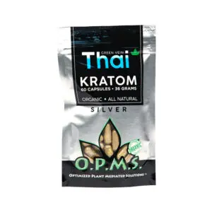 OPMS Silver Caps 36g | 60ct | Green Vein Thai | MSRP: $9.99
