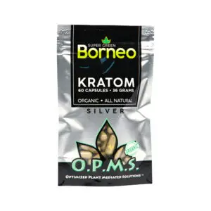 OPMS Silver Caps 36g | 60ct | Super Green Borneo | MSRP: $9.99