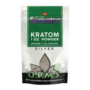 OPMS Silver Powder 1oz Red Vein Sumatra | MSRP: $5.99