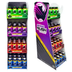 Rhino Rush Ephedra Loaded Display | MSRP: $3.49/Bottle