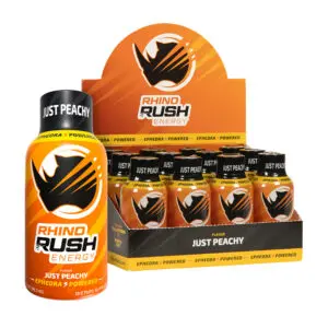 Rhino Rush Ephedra Just Peachy Box | MSRP $3.49/Bottle
